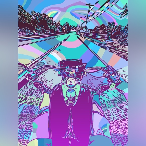 Trippy ride digital photo print - Picture 3 of 4